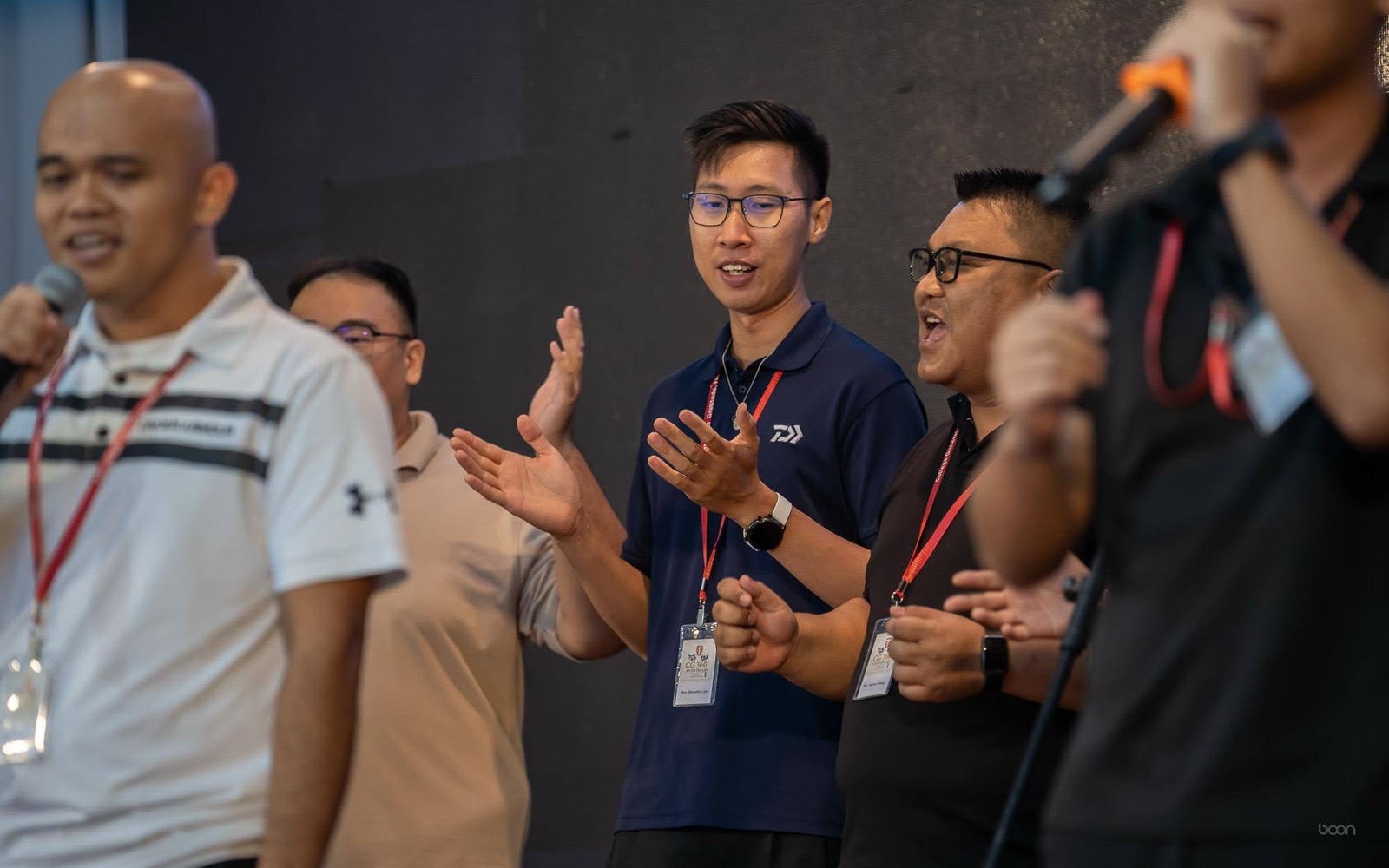Guests singing during the CG 360 celebrations