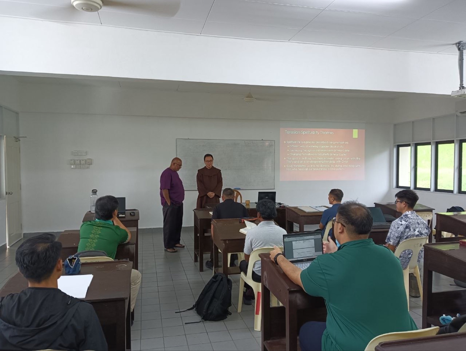 Second year philosophy students at work in the classroom